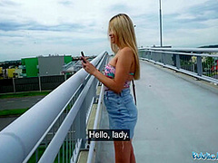 She Flashes Her Tits And Ass On A Bridge Then Has Sex With A Stranger