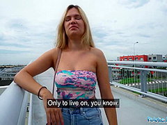 She Flashes Her Tits And Ass On A Bridge Then Has Sex With A Stranger