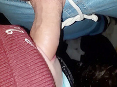 Outdoor With A Hot Student Gives Me Risky Blowjob When Someone Spying On Us