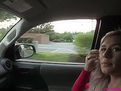 Tiny Blonde Girlfriend Fucks In Public