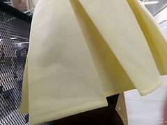 Petite Girl Flashing Pussy Under Miniskirt In Mall (risky Upskirt)