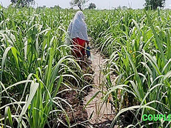 Komal Khuleaam Ganne Ke Khet Mein Apni Chut Dho Rahi Thi