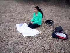 Cute Latina Amateur Gets Lost In The Woods And Deepthroats A Big White Cock For Directions To Out