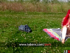 Lexy Roxx In After Blowjob Redhead Fucks Her Best Friend Doggy Style At The Public Beach