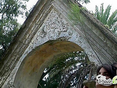 Perfect petite teen in solo tease