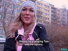 Mommy With Huge Titties Sucking And Fucks 1 - Public