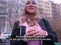 Mommy With Huge Titties Sucking And Fucks 1 - Public