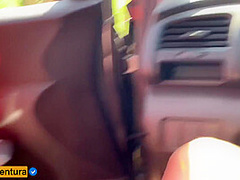 She Caught Me Masturbating In The Car And Decided To Help Sitting On My Dick - Anal