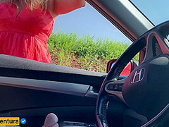 She Caught Me Masturbating In The Car And Decided To Help Sitting On My Dick - Anal