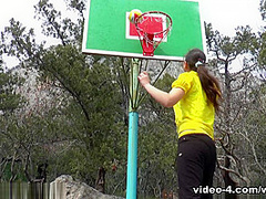 Outdoors Naked Exercise And Play With Canella