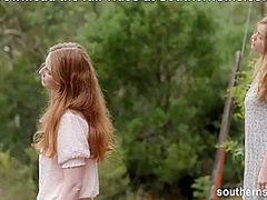 Outdoor Yoga Lesson With Lesbian Aussies