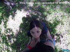 Amazing Booty Rides Big Dick In Public 1