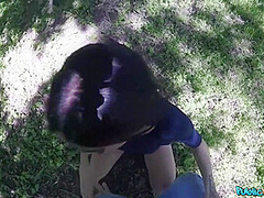 Amazing Booty Rides Big Dick In Public 1