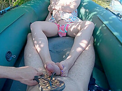 Summer Footjob In Boat With Hot Girl - Xxximmy