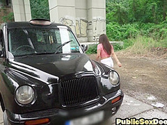 Busty car bae drilled by nice dick in wet pussy hole