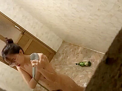 Asian Teen In Shower
