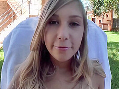 Georges German Babe Loves Some Pov Backyard Action With A Hard Cock
