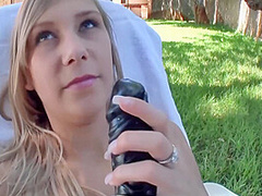 Georges German Babe Loves Some Pov Backyard Action With A Hard Cock