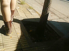 Sex In City Public Flashing No Panties Caught Voyeurs Screaming Girl Asks For Milk Exhibitionist