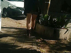 Sex In City Public Flashing No Panties Caught Voyeurs Screaming Girl Asks For Milk Exhibitionist