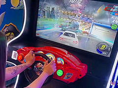 Bella Luna - Got Her Tight Pussy Drilled After Arcade Games