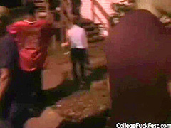 Flexible college whore straddles cock