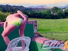 Ellies Outdoor Striptease