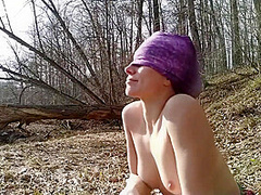 Russian Amateur Teen Outdoor Blowjob