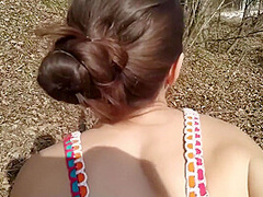 Russian Amateur Teen Outdoor Blowjob