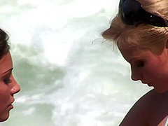 Best Holiday Of Their Lives She Said: Big Tits Lesbian Mayhem Outdoors