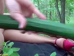milf outdoor fucked by crazy bushman