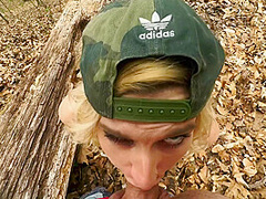 Phat Ass Milf Gets Rough Anal Bent Over A Log In The Forest