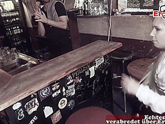 Public Flashing Sexdate with blonde Street slut in Berlin