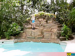 Having A Nice Trip To A Resort With My Tiny Blonde Step