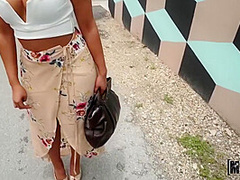 Oliver Flynn And Kosame Dash - Latina Fucks For Cash Outdoors
