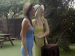 And Lesbian - Blonde - Masturbation - Outdoors - Spa - Vthomas - Sexy Vacation With Alissa Foxy And Nikki Hill