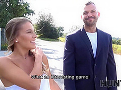 Receives Penis In Pussy But Hubby Manages Alone - Eveline Dellai