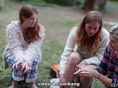Go behind the scenes of a hippie lesbian sex retreat - BANG!