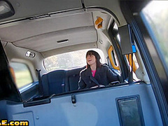 Bigass taxi slut in lingerie fucked in car by driver outdoor