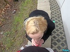 Fucks In The Stairwell With Martin Gun And Afina Kisser