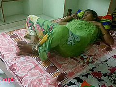 Indian Hot Telugu Aunty Have Rough Night Sex Her Skinny Harami Husband Making Love