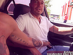 German blonde Street Slut Fuck date in Public