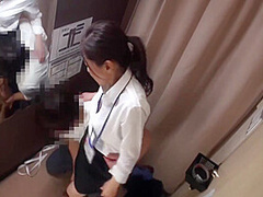 Exposing The Lower Half Of Your Body In The Cloth Shop Assistant In A Narrow Space 6