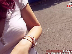 Public real Date with german redhead Teen street slut