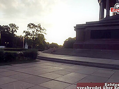 Public Sex date after disco with german blonde teen slut