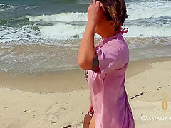Praia E Um Lugar Que Me Deixa Com Muito Tesao, Nao Aguentei E Transei Com Um Fa No Carro! Www.cassianacosta.com 7 Min