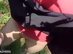 Surprise Fuck In The Forest Ends With Huge Creampie