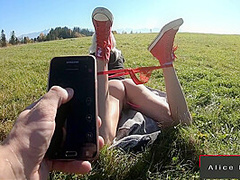 Public Remote Control Her Sexy Pussy!