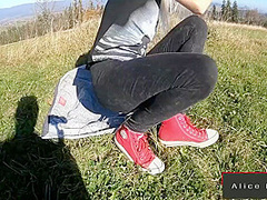 Public Remote Control Her Sexy Pussy!