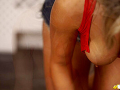 Louise in Sneaky Nip Slip - DownblouseJerk